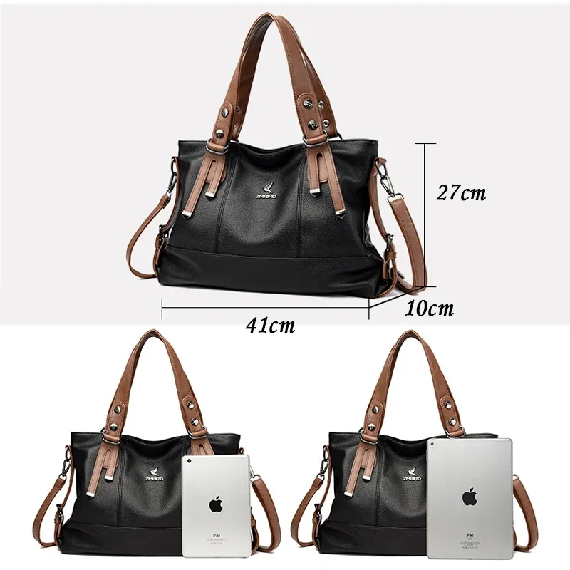 sacs à main en cuir véritable pour femmes, marque de créateur de luxe, haute qualité, initié, grande capacité, sacs à bandoulière pour femmes, sac fourre-tout