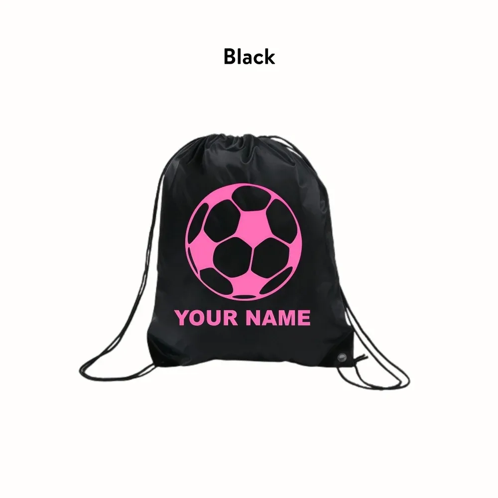 sac à dos de sport personnalisé en polyester avec cordon de serrage, coins renforcés, pour enfants, idéal pour le football et la gym
