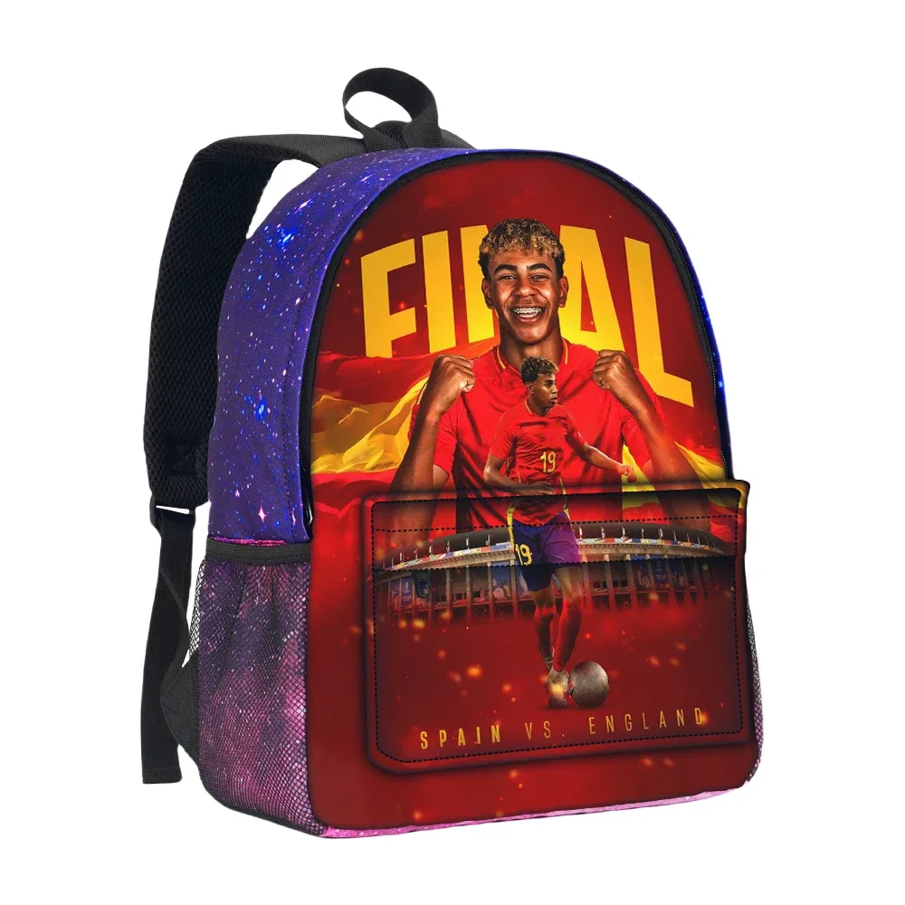 sac à dos pour garçons et filles, sac à dos football star starry sky, sac d'école l-lamin yamal, grande capacité, mochila rucksack school