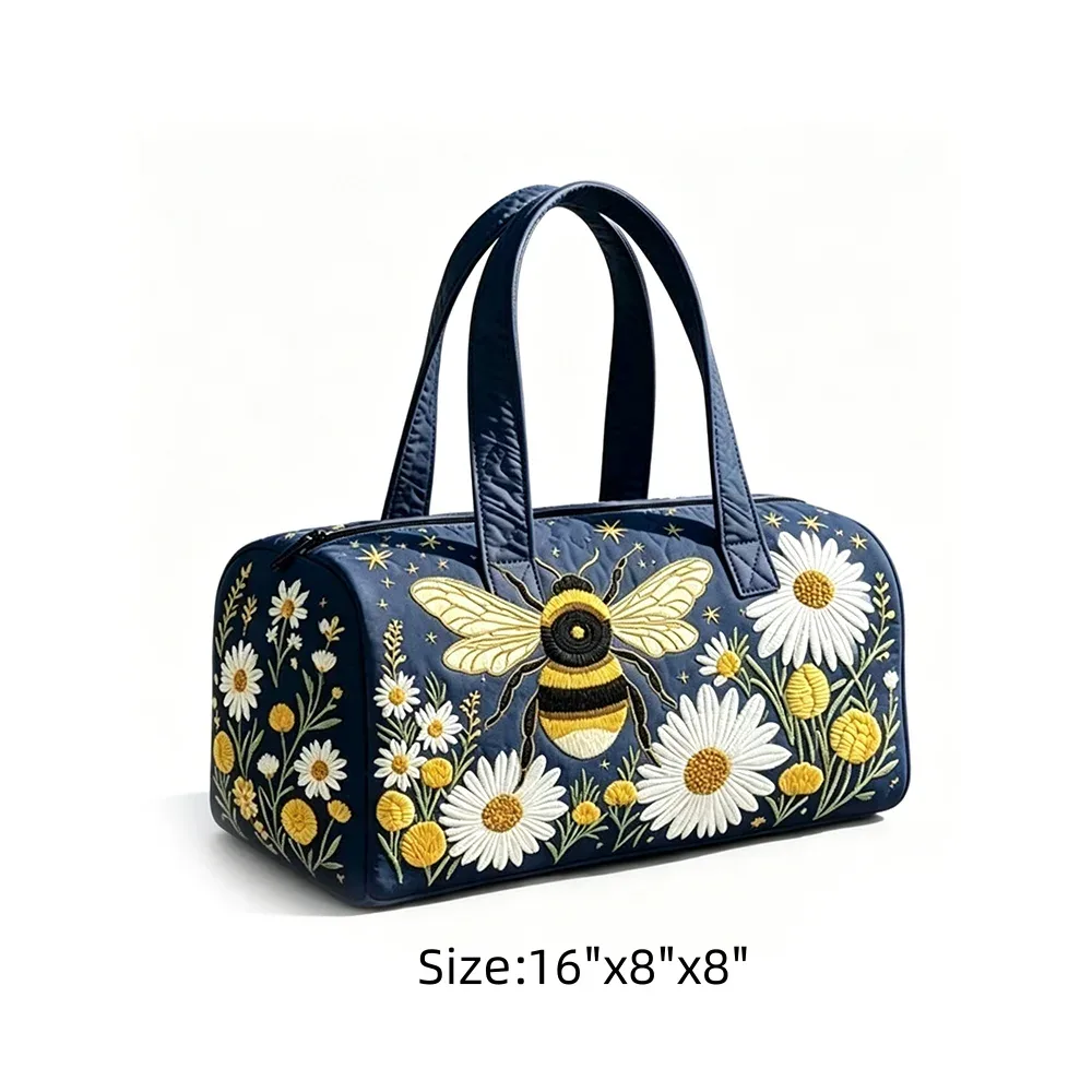 sac de voyage tropical motif ciel étoilé, imprimé flamants roses et palmiers, sac de nuit matelassé bleu marine pour femme, idéal pour les vacances d'été à la plage