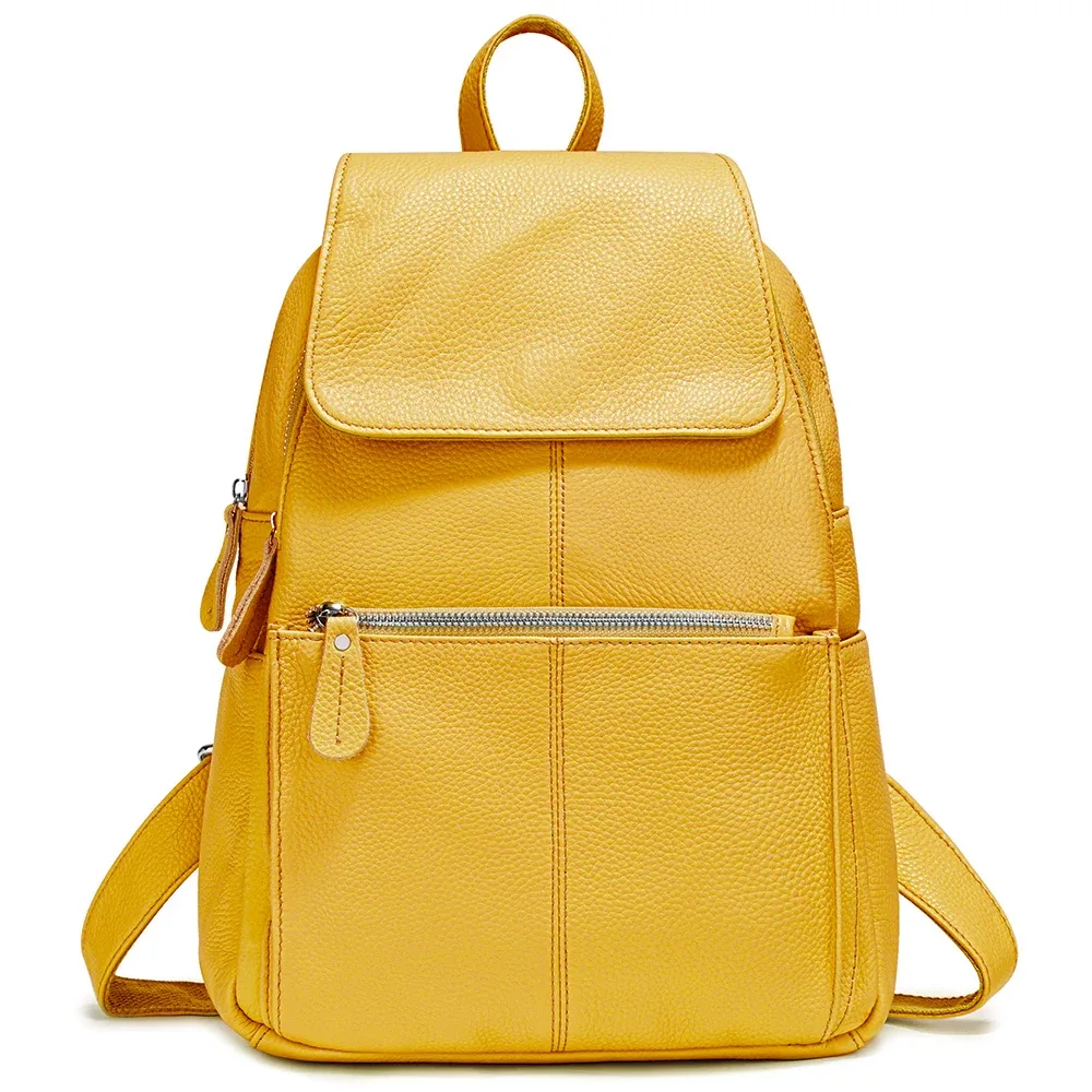 zency – sac à dos en cuir marron pour femmes, sac à dos de voyage de grande capacité de qualité supérieure a ++ pour femmes, pour les navetteuses