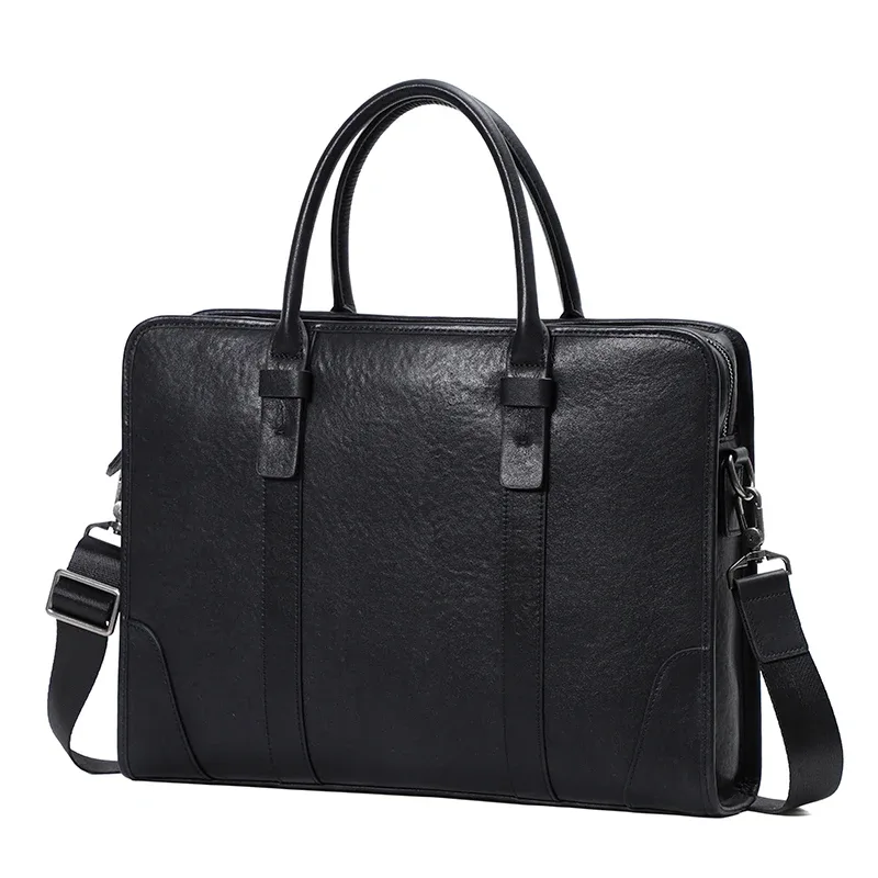 porte documents cuir vache polyester fermeture éclair blanc noir marron gris kaki poche intérieure zippée poche extérieure poignée souple voyage business
