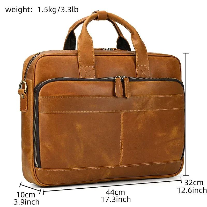 étui à bombes en cuir group pour homme, sac d'ordinateur, 14 15.6 pouces, pc, médecin, avocat, business