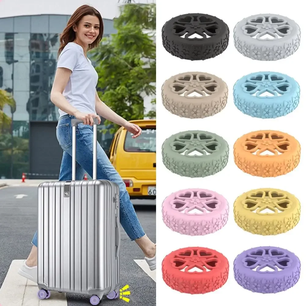 Protection Roue Valise Silicone Couleur Variée Absorption Choc Réduction Bruit Installation Facile Usage Voyage