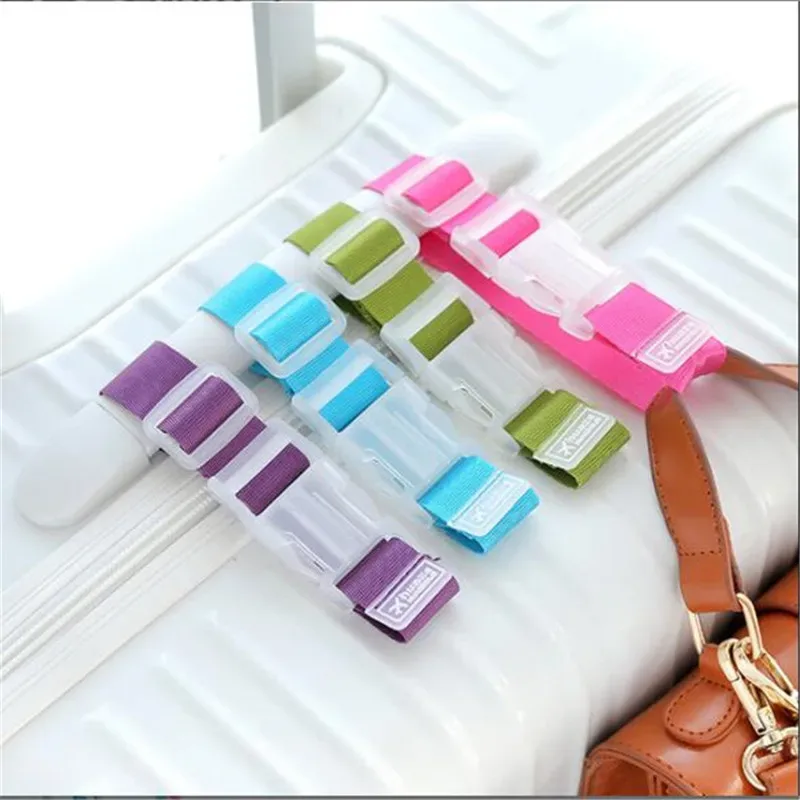 ceinture sécurité bagage abs nylon couleur noire bleu gris rouge orange clips transport valise sac