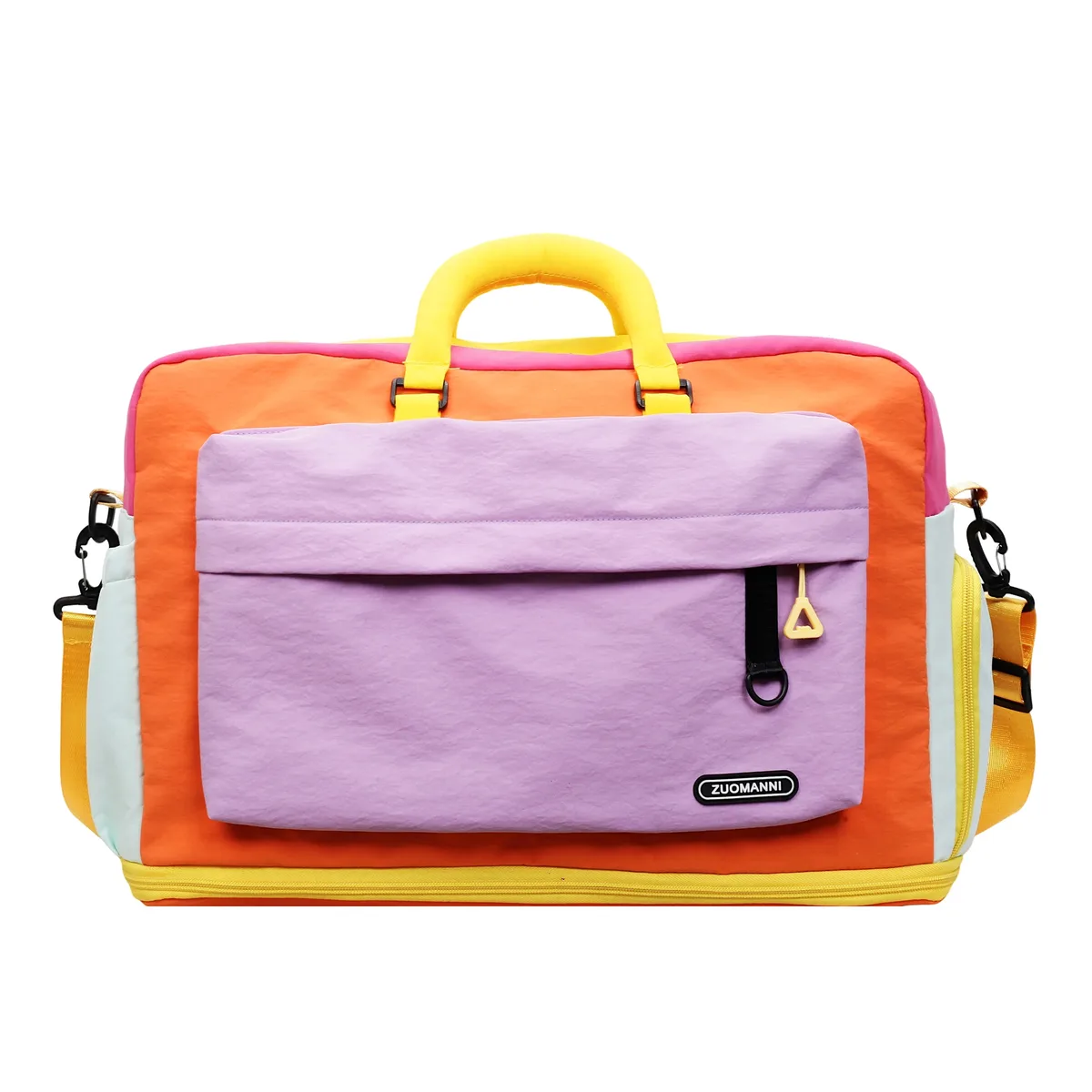 sac de voyage tendance couleur dopamine, sac de sport avec compartiment à chaussures, idéal pour le yoga, les courts séjours, la salle de sport, les escapades de week-end