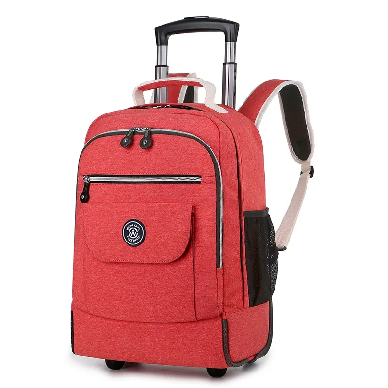 sac à dos roulant pour ordinateur portable, avec roulettes, résistant à l'eau, approuvé au vol, sac à roulettes