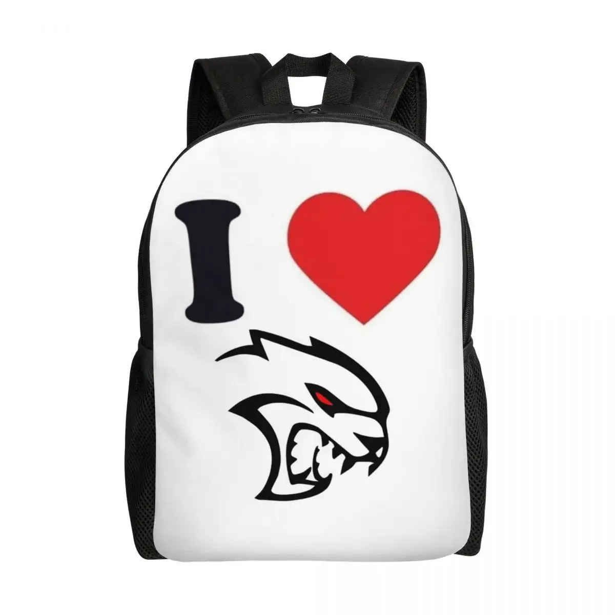 sac à dos d'étudiant srt hellcat demon dodge challenger, sac d'école, sac à dos de randonnée, sac de voyage, sac à bandoulière pour hommes et femmes