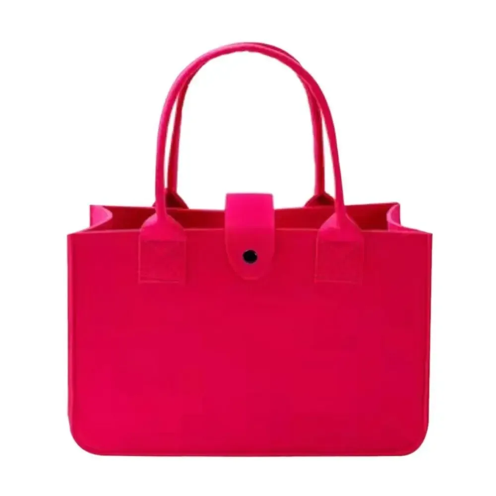 sac momie portable de grande capacité pour femmes, sac à bandoulière en feutre simple, sacoche de couleur unie, sac à main de voyage décontracté