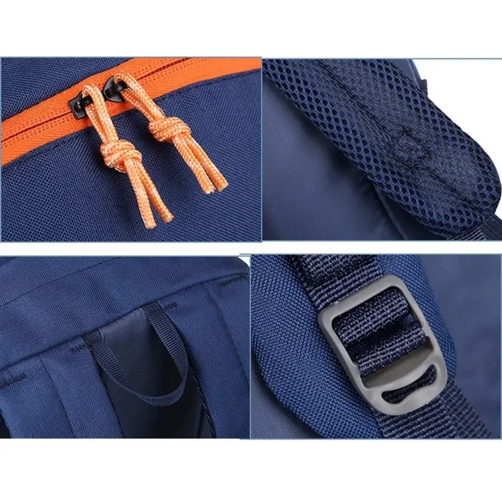 sac à dos de sport de plein air de grande capacité, imperméable, en tissu oxford, sac de montagne, sac de voyage avec fermeture éclair, sac de rangement léger en nylon