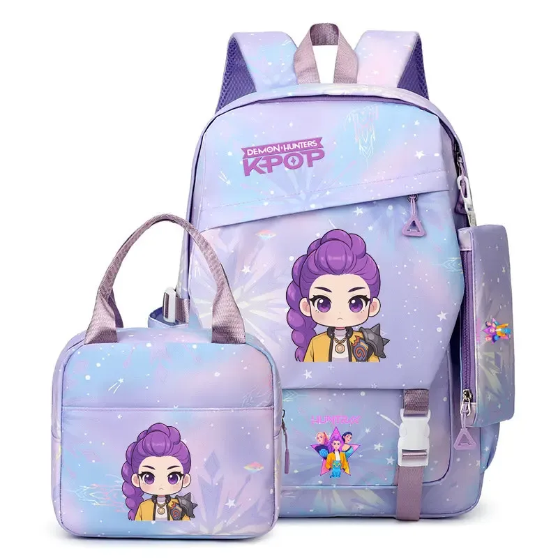 sac à dos kpop demon hunters, capacité importante, rumi mira zoey, sacs d'école, sacs de voyage, sac à dos pour ordinateur portable, nouvelle mochila pour étudiants, sacs cadeaux