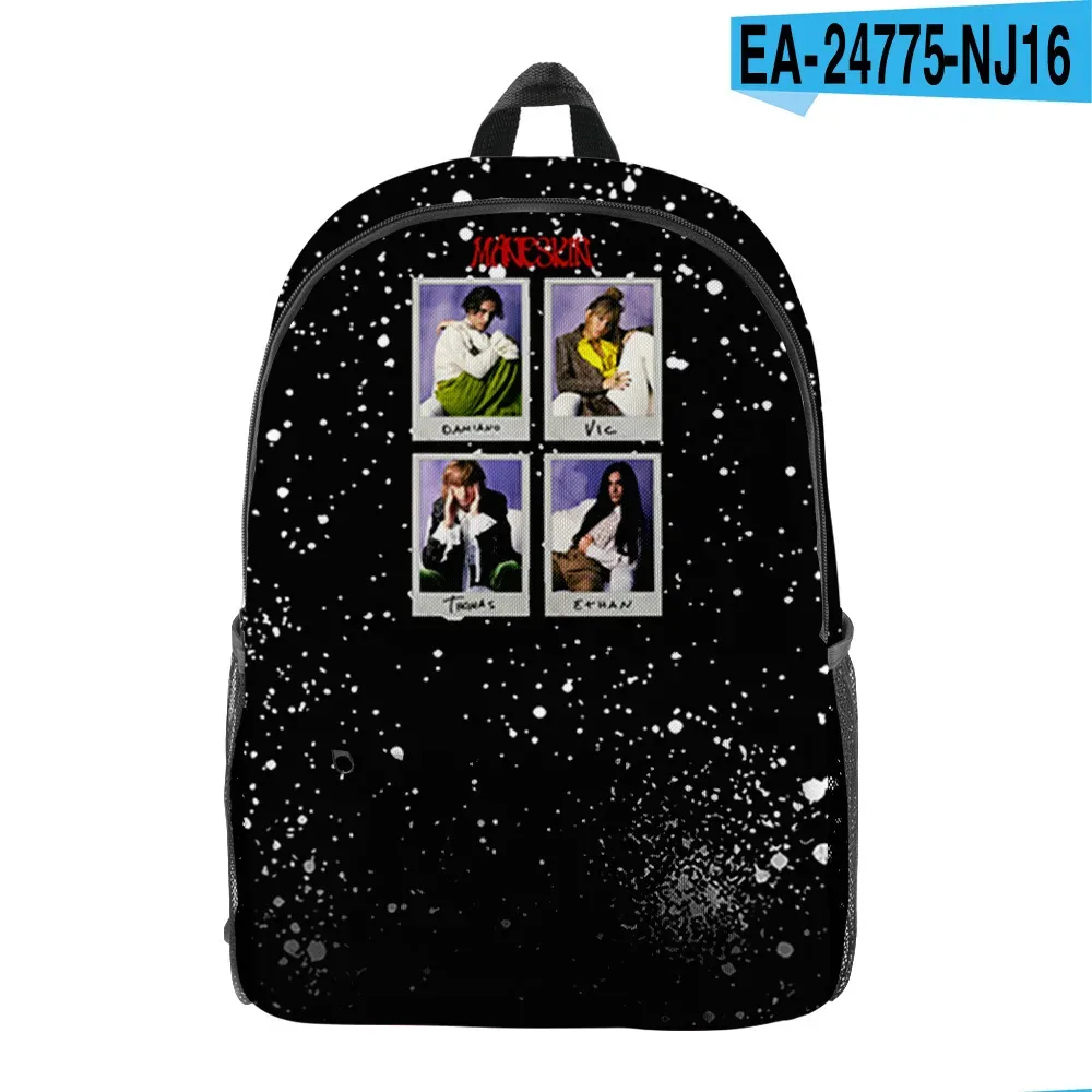 nouveauté de luxe cool classique maneskin élève bookbag sacs à dos pour ordinateur portable impression 3d oxford imperméable garçons/filles sacs à dos de voyage