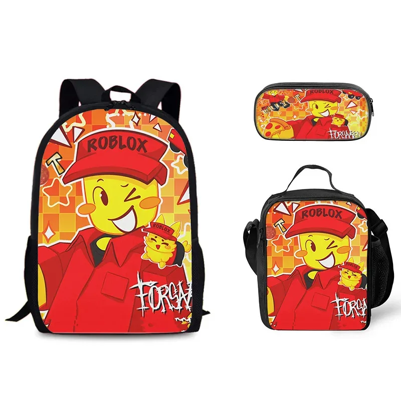 sac dos nylon personnages dessins animés fond noir format grand volume usage étudiant voyage
