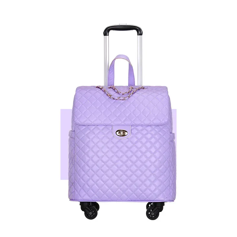 valise à roulettes avec roues silencieuses universelles, sac à bagages à roulettes, sacs de voyage légers, bagages à main à la mode, 20 po