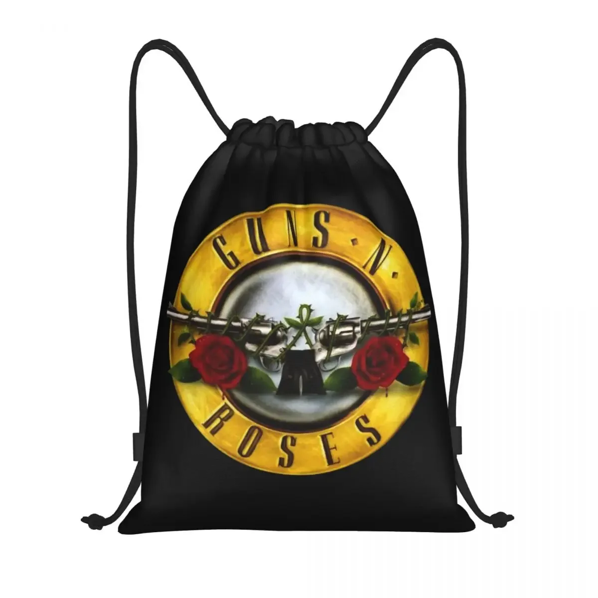 hard rock band guns n roses sac à dos à cordon femmes hommes gym sport sac à dos portable balle logo sac à provisions sac