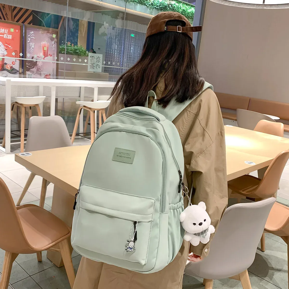 nouveau sac à dos tendance pour femme et homme, grande capacité, imperméable, pour collège, ordinateur portable, école, voyage, livres, style mignon et cool