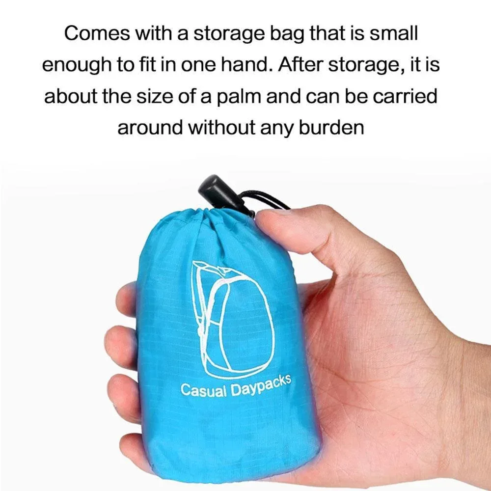 sac à dos de sport de plein air pliable et étanche, sac de voyage portable ultra léger adapté au camping, à la course à pied et au fitness