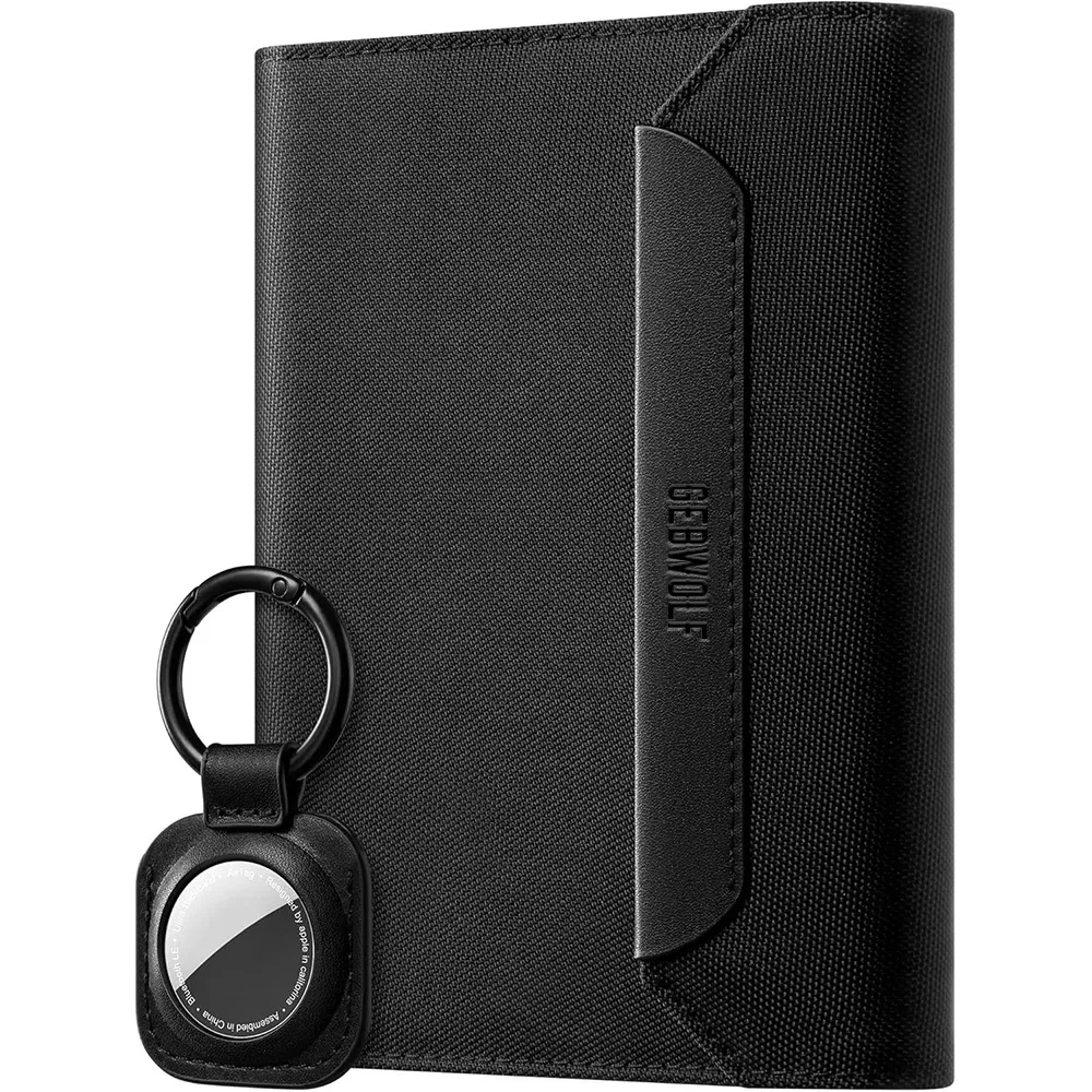 porte-passeport anti-rfid avec fermeture magnétique, organiseur de documents de voyage antivol avec emplacement pour carte sim