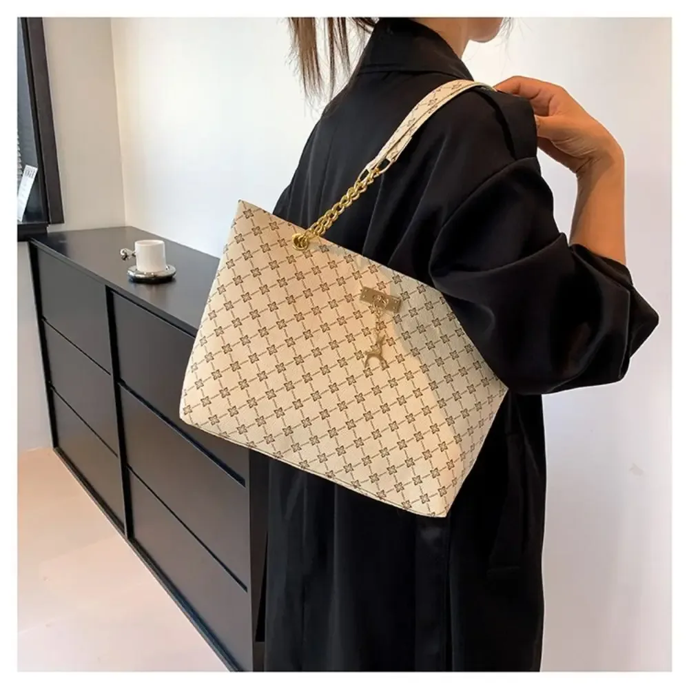 sac fourre-tout design de luxe pour femmes, sac à main de grande capacité, sac à bandoulière imprimé à la mode, nouveau sac de shopping tendance