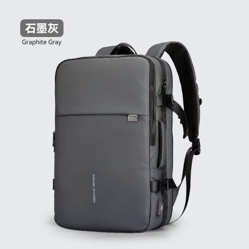 mark ryden homme sac à dos ajustement 17 pouces ordinateur portable usb charge multicouche espace sac de voyage affaires mâle antivol mochila
