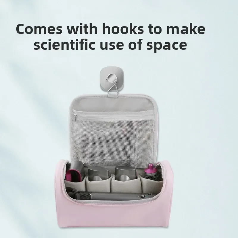 sac de rangement de voyage étanche pour fer à friser, trousse de maquillage, organiseur d'outils capillaires, grande capacité, sac portable pour accessoires dyson, usage domestique