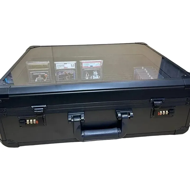 organisateur voyage plastique pvc noir robuste poignée intégrée cadenas combiné compact transport accroche main unisexe