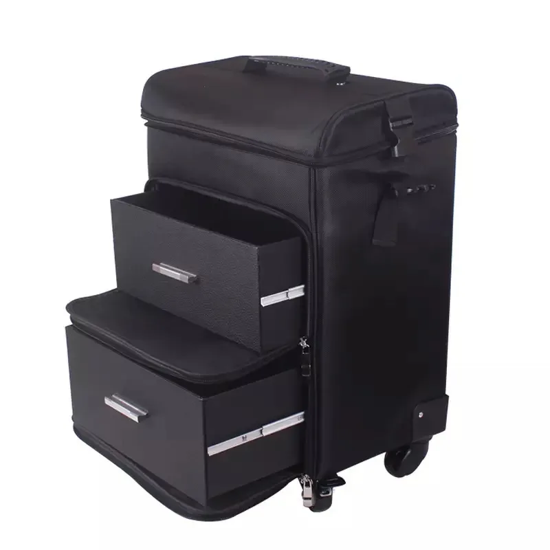 nouvelle valise à roulettes multifonctionnelle pour cosmétiques, sac de voyage sur roulettes, trousse à outils pour maquillage et ongles pour femmes, valise pour salons de beauté et de tatouage